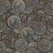 Background of different coins. Seamless