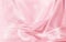 Background drapery delicate pink silk and feathers vector