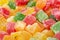 Background of dried dried candied fruits