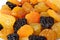 Background from dried fruits