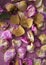 Background with dried rose petals. Floral texture. Dried roses.