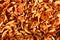 Background of dried slices apples, group of dry slices of apple