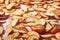 Background of the drying. Sliced â€‹â€‹Dried Apples