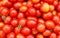 Background with ecological cherry tomatoes