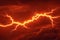 Background of electric storm in the night sky, powerful bright lightning flashes. Nature\\\'s energy in a striking, atmospheric