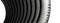A background of an Elegant and Modern 3D Rendering image with dynamic circles on the dark grey isolated carbon fiber cables