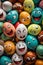 background emotional Colorful eggs.