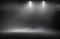 Background of an empty dark room smoke and dust