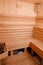 background of empty sauna room