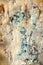Background of English Stilton cheese texture with blue mold. A piece of Stilton blue cheese