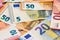 background of euro banknotes cash studio professional 7