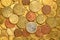 Background of Euro coins