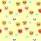 background with the faces of cats and dogs of different colors