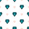 Background fashion diamond style pixel art seamless pattern.