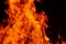 A background filled with defocused fire flames