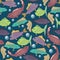 Background with fishes