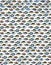 Background fishing pattern with a pan fish collage