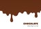 Background of flowing dark chocolate.