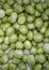 Background with fresh organic green peas. Close-up view from above