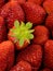 Background from freshly strawberries, directly above, vertical photography