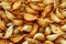 background of fried garlic texture