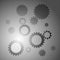 Background with gears gray color