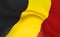 Background Germans Flag in folds. Tricolour FRG banner. Pennant with stripes concept up close, standard Federal Republic Of