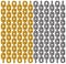 Background of gold and silver chain lines