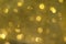 Background of golden defocus bokeh lights