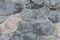 Background of gray stones geometric shapes with gray lines