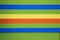 Background with green, blue, yellow, and orange horizontal stripes