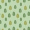 Background of green and olive deciduous trees park forest garden pattern light vector seamless nature pattern