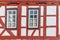 Background of half timbered house wall in traditional style