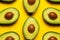 Background healthy view avocado fruit food top tropical vegetarian summer green pattern