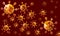 Background with illustration about covid19 corona virus. Digital art illustration.
