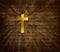Background illustration Gold Cross/Scripture