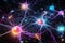 Background image of neuronal activity in the brain