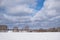 Background image of the snowy landscapes