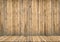 Background interior. Wood wall and floor