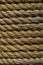 Background of interlacing ropes of white color