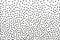 Background with irregular, chaotic dots, points, circle. Abstract monochrome pattern. Memphis style Random halftone. Pointillism