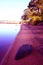 Background of lake in sweden autumn colors