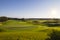 Background landscape golf course.