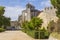 Background landscape Templars monastery in Tomar, Portugal