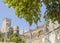 Background landscape Templars monastery in Tomar, Portugal