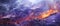 Background with a lava landscape,a red and purple volcanic rock