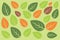 Background Leaves Colorfull Pattern Vector Graphic Resource