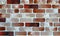 Background lined with red colored bricks