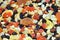 Background made of colorful assorted fruits