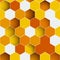Background made of colorful hexagons